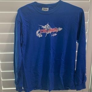 PELAGIC Men's Blue Graphic Tee T-Shirt - Medium